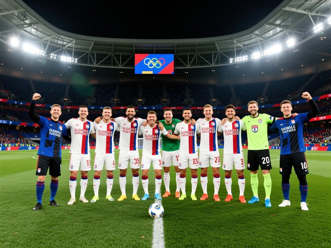 奥林匹克里昂足球队喜获胜利